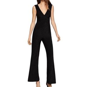 BCBGeneration Sleeveless Metallic Jumpsuit